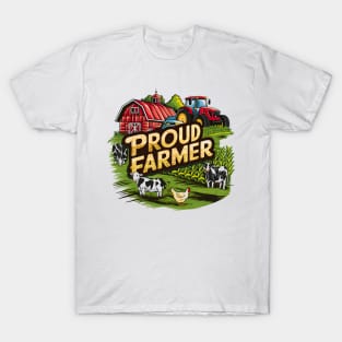 Proud Fermed | Farming lover gifts T-Shirt